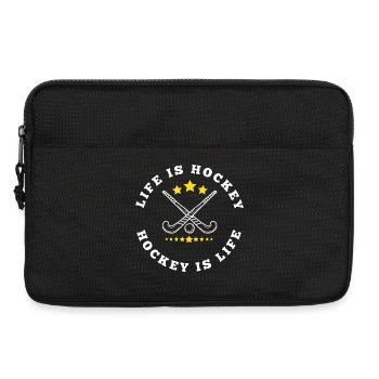Life is Hockey - Hockey is Life - Hockey Lovers - Laptoptasche 13" - Schwarz - Vorne
