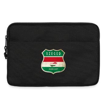 Design du drapeau de la Hongrie de Szeged - Sacoche pour ordinateur portable 13 pouces - noir - Devant