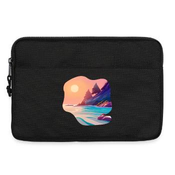Vacances Sunrise Sea Island - Sacoche pour ordinateur portable 13 pouces - noir - Devant