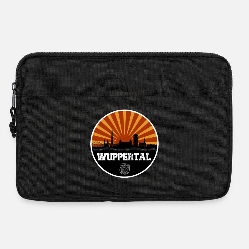 Wuppertal Retro Skyline - Laptoptasche 13" - Schwarz