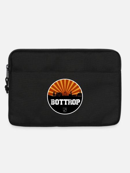 Bottrop Retro Skyline - Laptoptasche 13" - Schwarz
