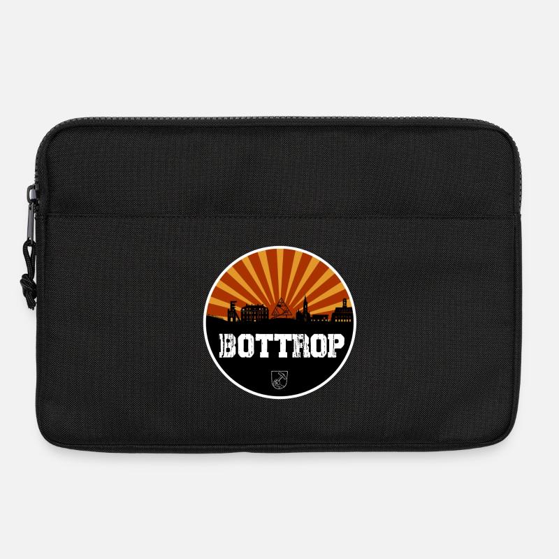 Bottrop Retro Skyline - Laptoptasche 13" - Schwarz
