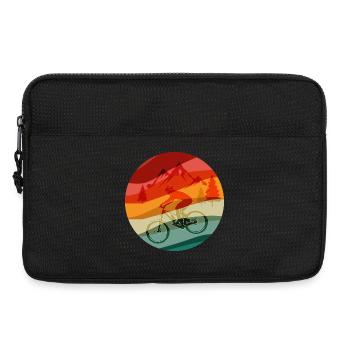 Rainbow Ridge MTB-Fahrer - Laptoptasche 13" - Schwarz - Vorne