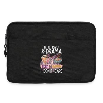 K-Drama Boba oder Ramen Design - Laptoptasche 13" - Schwarz - Vorne