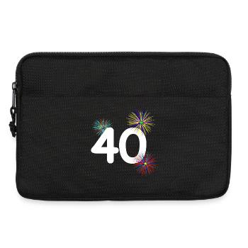 frauen apparel, 40 buntes Feuerkerk - Laptoptasche 13" - Schwarz - Vorne