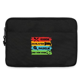 Rückschlag Spieler Padel Statement Schläger Sport - Laptoptasche 13" - Schwarz - Vorne