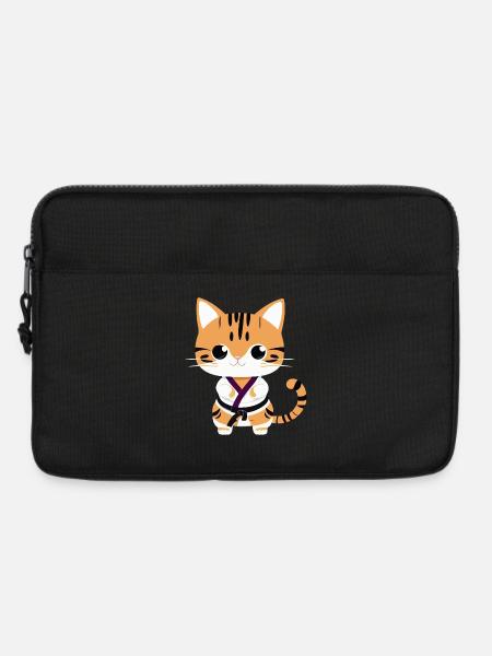 Karate Kätzchen - Laptoptasche 13" - Schwarz