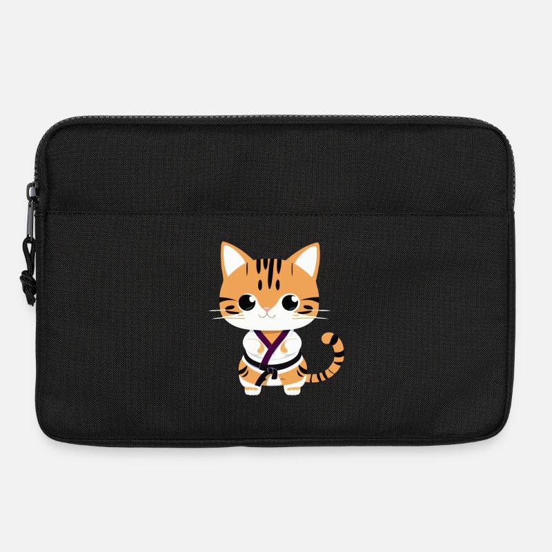 Karate Kätzchen - Laptoptasche 13" - Schwarz