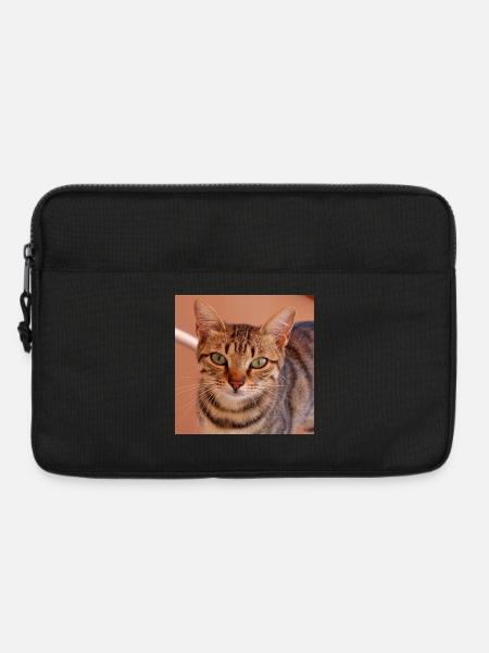 Katze Kätzchen Poster quadratisch Katzenposter - Laptoptasche 13" - Schwarz