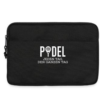Padelspiel Statement Spieler Padel Schläger Tennis - Laptoptasche 13" - Schwarz - Vorne