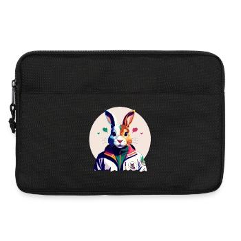 Hase, Osterhase - Laptoptasche 13" - Schwarz - Vorne