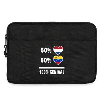 Venezuela und die Niederlande 100% Genius Flagge - Laptoptasche 13" - Schwarz - Vorne