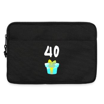 geschenk, 40 geschenkbox - Laptoptasche 13" - Schwarz - Vorne