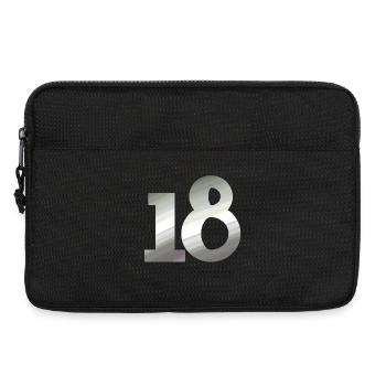 für männer, 18 metallischer farbverlauf - Laptoptasche 13" - Schwarz - Vorne