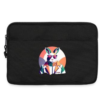 Hase, Osterhase - Laptoptasche 13" - Schwarz - Vorne