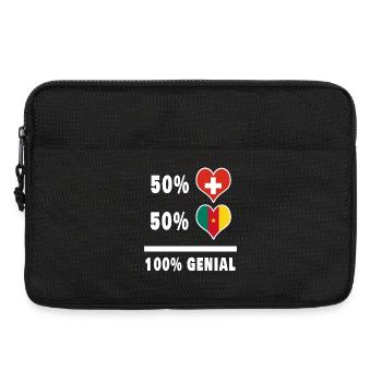 Cameroon and Switzerland 100% Awesome Flag - Laptop bag 13" - black - Front