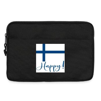 DRAPEAU FINLANDAIS - SIGNE HEUREUX - Sacoche pour ordinateur portable 13 pouces - noir - Devant