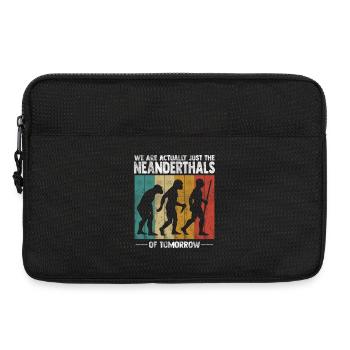 Nous ne sommes en fait que les Néandertaliens - Sacoche pour ordinateur portable 13 pouces - noir - Devant