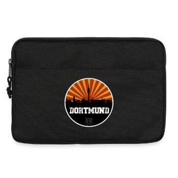 Dortmund Skyline Rétro - Sacoche pour ordinateur portable 13 pouces - noir - Devant