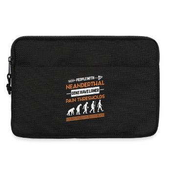 Paléoanthropologie préhistorique de Néandertal - Sacoche pour ordinateur portable 13 pouces - noir - Devant