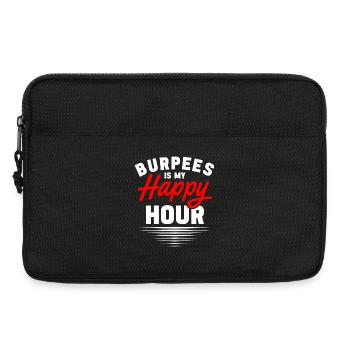 Les burpees sont mon happy hour - Sacoche pour ordinateur portable 13 pouces - noir - Devant
