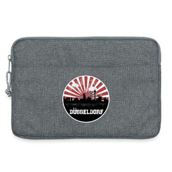 Match à domicile de Düsseldorf Skyline - Sacoche pour ordinateur portable 13 pouces - gris chiné - Devant