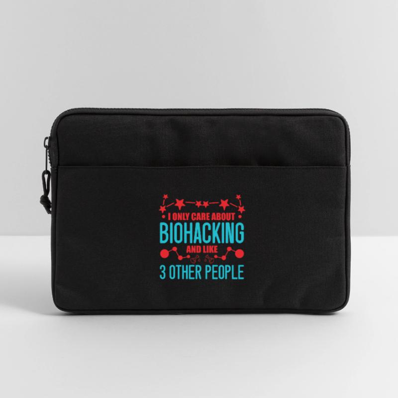 Fun biohacking design Laptop bag 13"