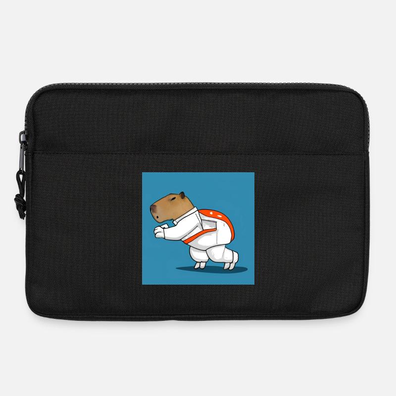 Capybara-Astronaut - Laptoptasche 13" - Schwarz