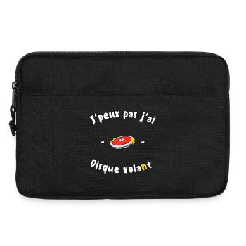 J peux pas j ai Disque volant - Sacoche pour ordinateur portable 13 pouces - noir - Devant