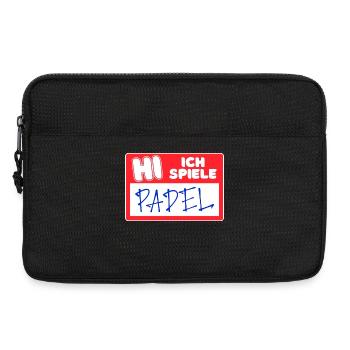 Spieler Statement Padel Sport Trainer Padelspiel - Laptoptasche 13" - Schwarz - Vorne