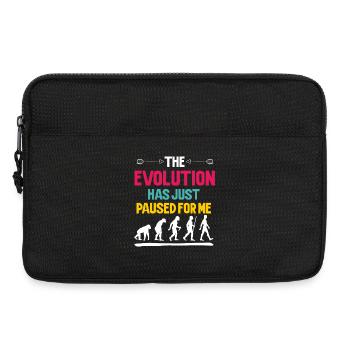 L'évolution s'est simplement arrêtée pour moi - Sacoche pour ordinateur portable 13 pouces - noir - Devant