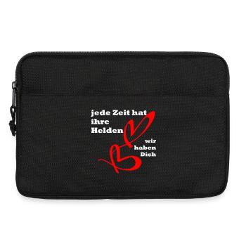 Jede Zeit hat ihre Helden, wir haben dich ! Toll ! - Laptoptasche 13" - Schwarz - Vorne