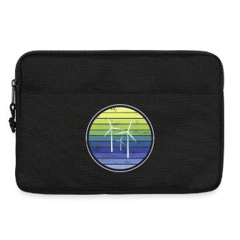 Wind Energy Sustainability - Laptop bag 13" - black - Front