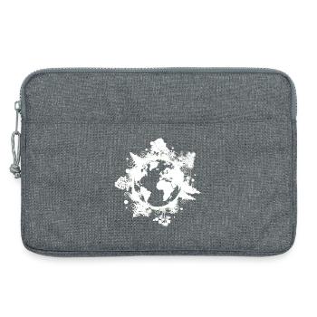 Planète Terre, Arbres, Protection du Climat, Environnement - Sacoche pour ordinateur portable 13 pouces - gris chiné - Devant