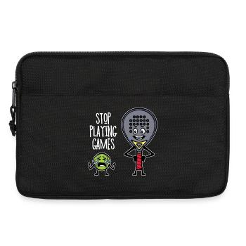 Player Padel Racket Padel Team Statement Coach - Laptop bag 13" - black - Front