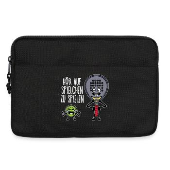 Trainer Padelteam Schläger Padel Statement Bälle - Laptoptasche 13" - Schwarz - Vorne