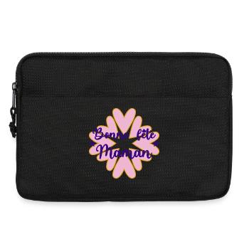 BONNE FÊTE MAMAN. MAMAN. FÊTE DES MÈRES. JE T'AIME - Sacoche pour ordinateur portable 13 pouces - noir - Devant