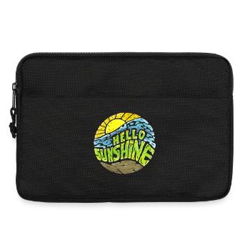 Sommer, Sonne, Lieblingszeit! Hello Sunshine! - Laptoptasche 13" - Schwarz - Vorne