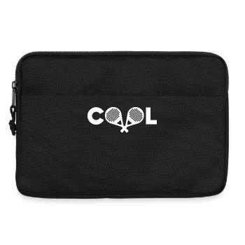 Cooler Spruch Padel Schläger Sportart Aufschlag - Laptoptasche 13" - Schwarz - Vorne