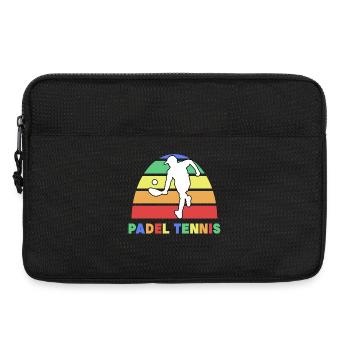 Padel-Tennis Turnier Spruch Spieler Padelspiel - Laptoptasche 13" - Schwarz - Vorne