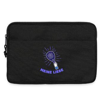 Sportart Padel-Tennis Spieler Statement Schläger - Laptoptasche 13" - Schwarz - Vorne