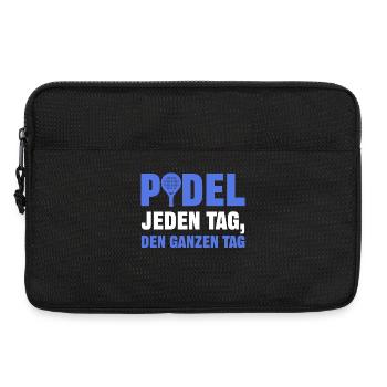 Spieler Padel Tennis Statement Spieler Training - Laptoptasche 13" - Schwarz - Vorne