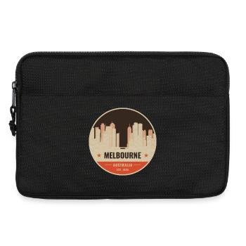 Melbourne Skyline Vintage Badge - Sacoche pour ordinateur portable 13 pouces - noir - Devant
