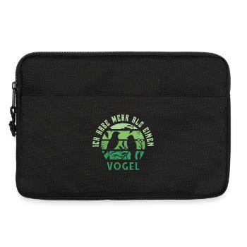 Ich habe mehr als einen Vogel - Laptoptasche 13" - Schwarz - Vorne