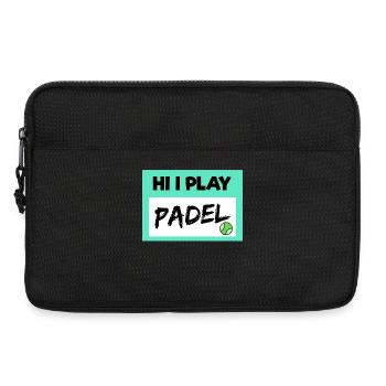 Déclaration de Balles de jeu de padel de joueur de padel de loisir - Sacoche pour ordinateur portable 13 pouces - noir - Devant