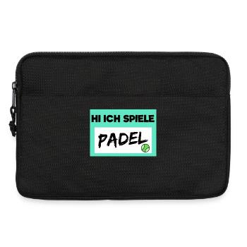Padel Spieler Statement Bälle Padelspiel Sportart - Laptoptasche 13" - Schwarz - Vorne