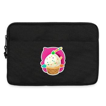 Glaces, glaces - Sacoche pour ordinateur portable 13 pouces - noir - Devant