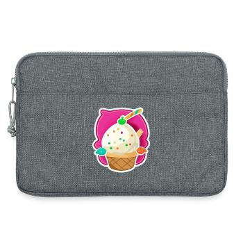 Eis, Eiscreme - Laptop bag 13" - heather grey - Front