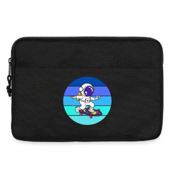 spaceman, astronaute, fusée - Sacoche pour ordinateur portable 13 pouces - noir - Devant
