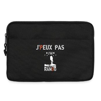 J Peux Pas J ai Rando - Sacoche pour ordinateur portable 13 pouces - noir - Devant